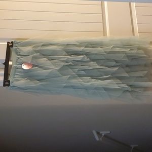 Light green ruffled tulle skirt. Size medium